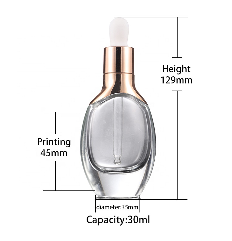 Hot sale thick and durable square glass dropper bottle with 15ml 30ml for use lotion water or essential oil