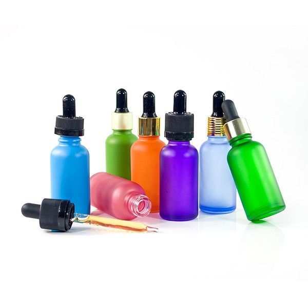 Hot sale vape e liquid essential oil container green blue clear amber 5ml 10m 30ml 50ml  100ml glass dropper bottle