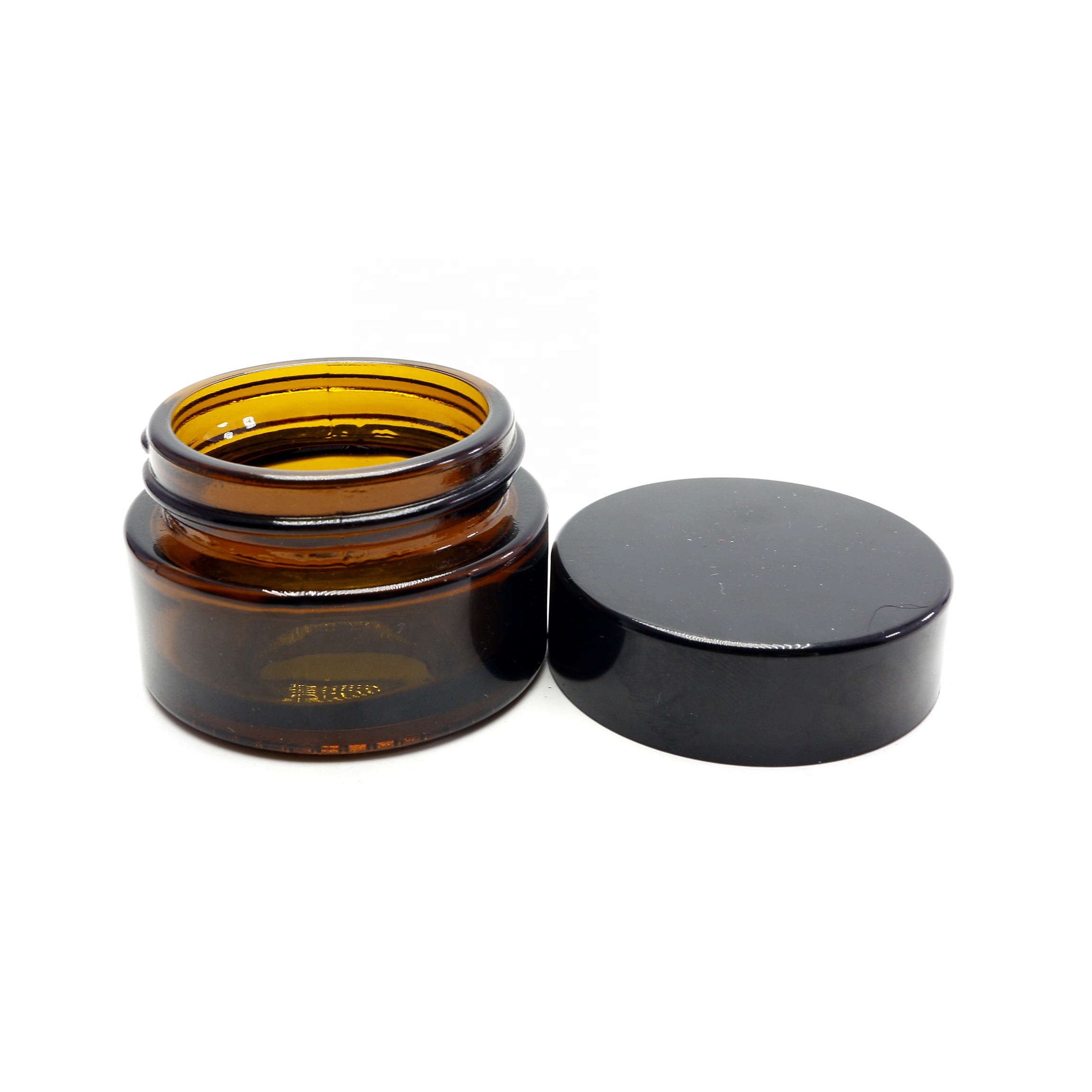 Hot sale very beautiful amber jar for cosmetic cream 5ml 10ml 15ml 20ml 30ml 50ml 100ml GJ-185RL