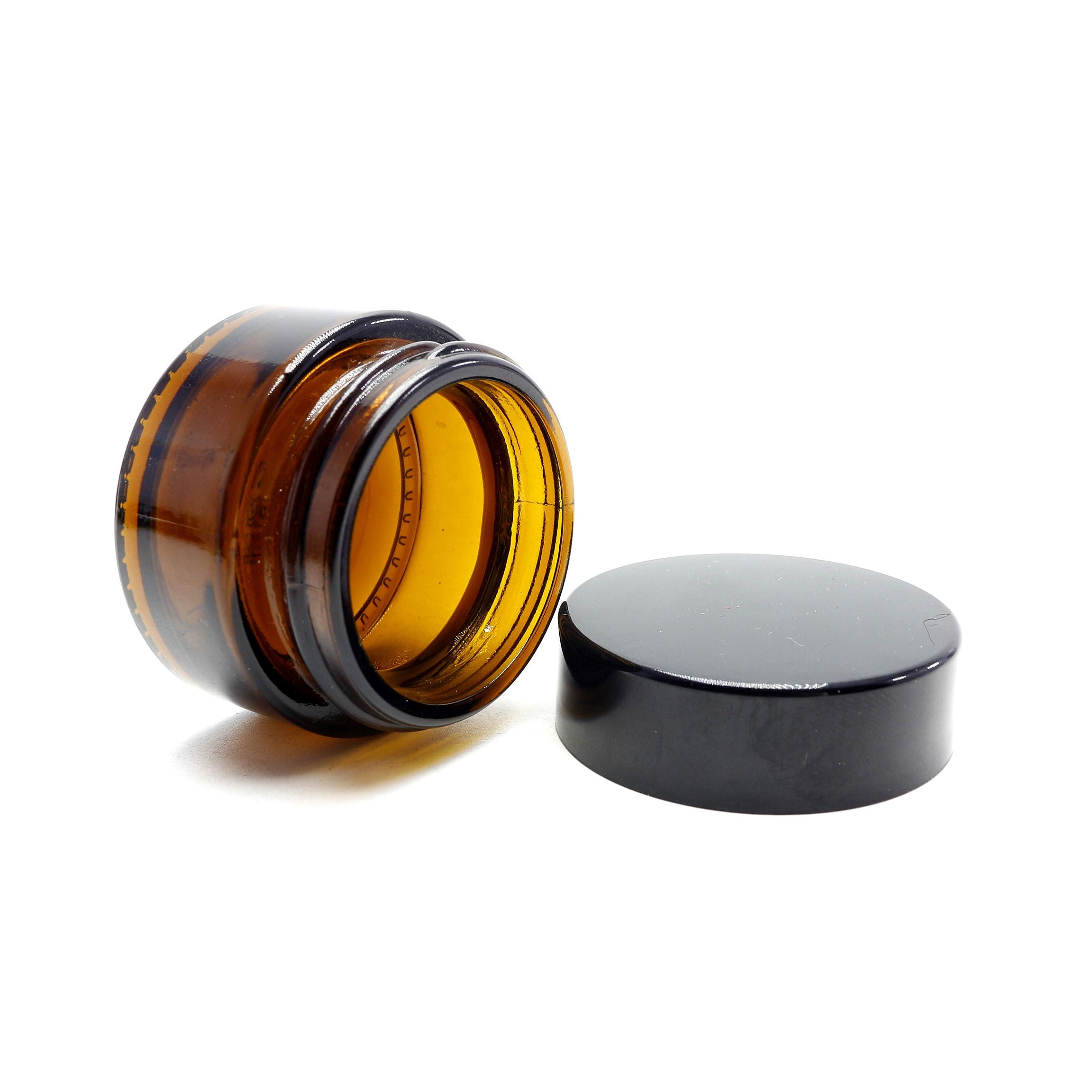 Hot sale very beautiful amber jar for cosmetic cream 5ml 10ml 15ml 20ml 30ml 50ml 100ml GJ-185RL