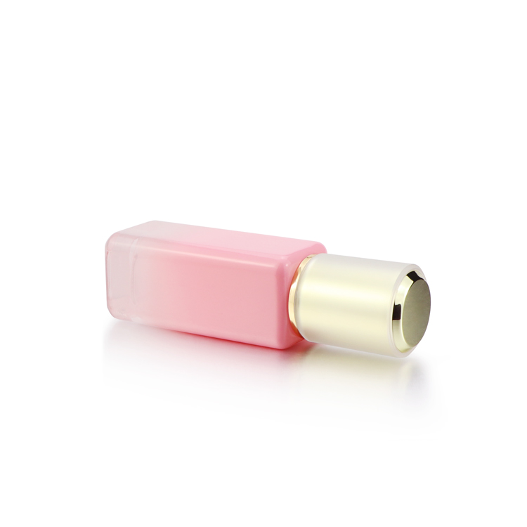 Hot sales 40ml 100ml 120ml pink empty cream glass cosmetic bottle container with gold high grade cap for skin care