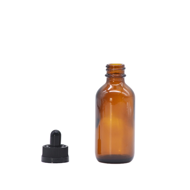 Hot sales 5 ml 10ml 15ml 20ml 30ml 50ml 100ml frosted Amber brown glass Essential Oil Bottle with European Dropper Cap spray