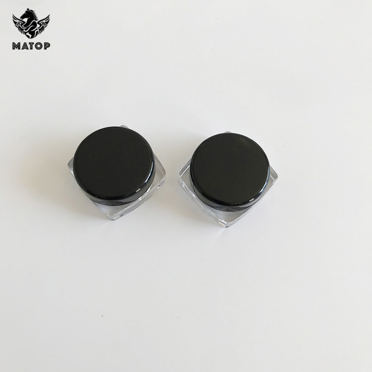 Hot sales OEM ODM custom black plastic cosmetic jars food