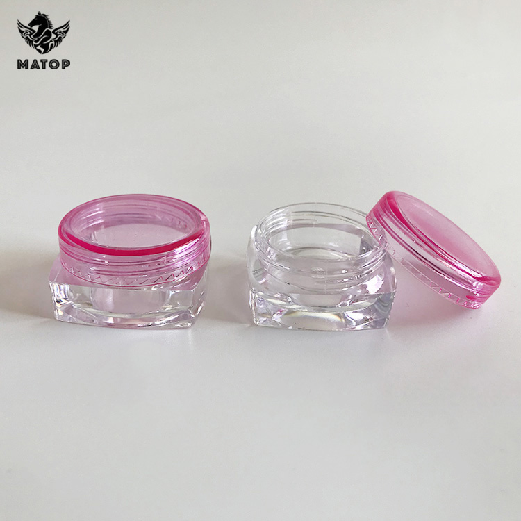 Hot sales OEM ODM custom black plastic cosmetic jars food