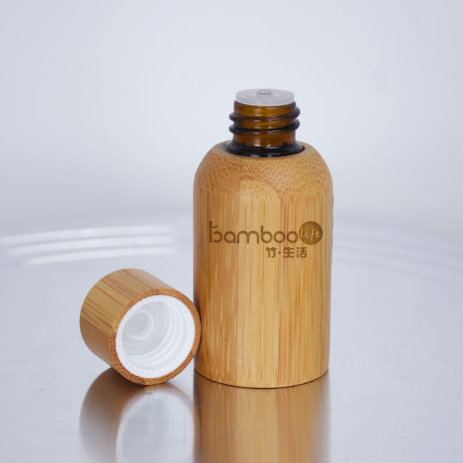 Hot sales bamboo essential oil dropper bottles