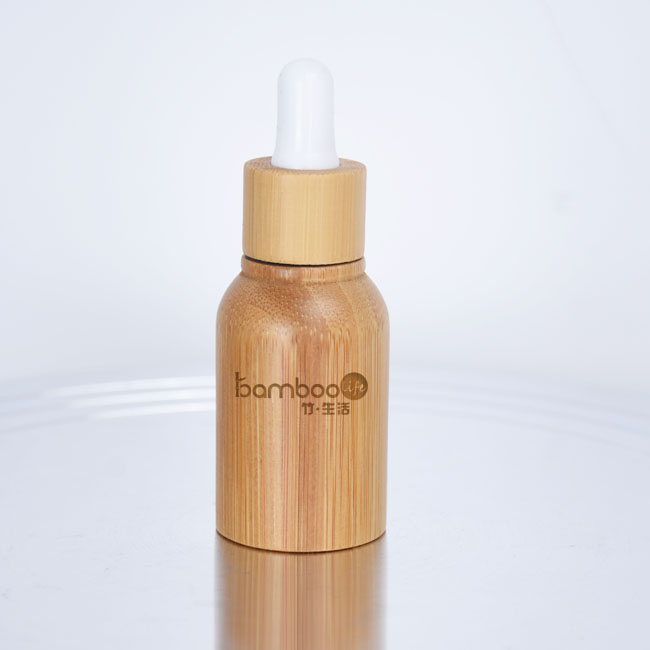 Hot sales bamboo essential oil dropper bottles