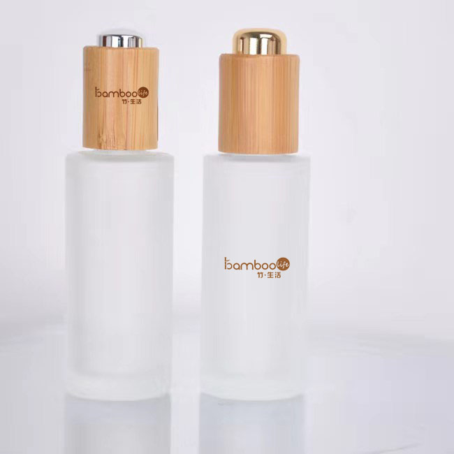 Hot sales bamboo essential oil dropper bottles