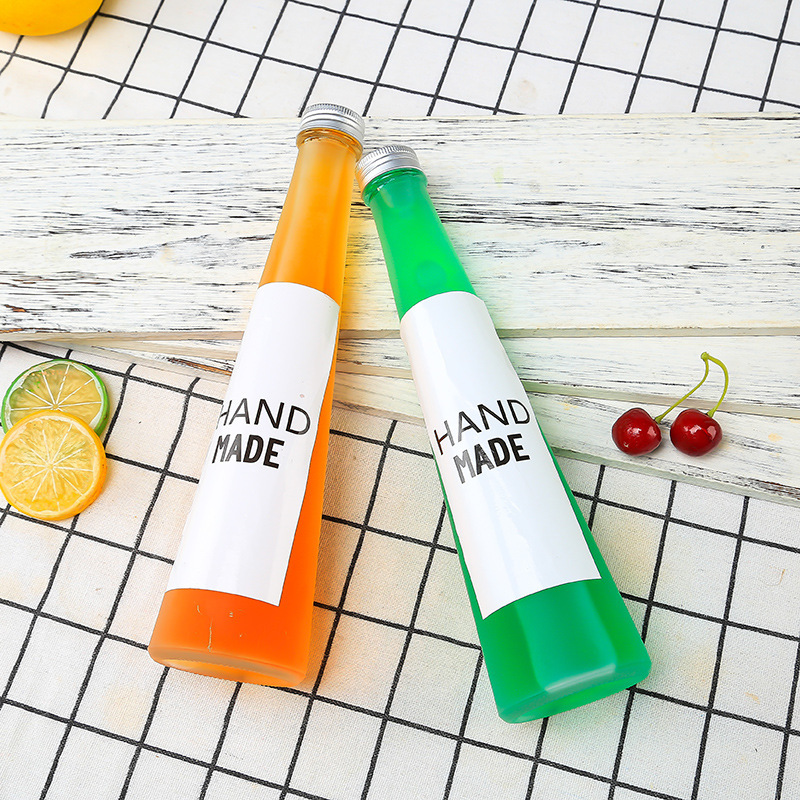 Hot sales glass empty wine bottle creative glass bottle juice