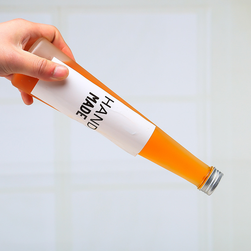 Hot sales glass empty wine bottle creative glass bottle juice