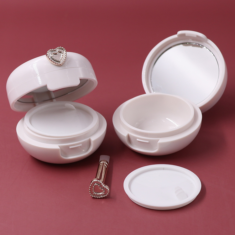 Hot sales new model 20g portable cream packaging with mirror Empty Plastic lip gloss face cream container jar