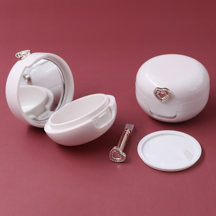 Hot sales new model 20g portable cream packaging with mirror Empty Plastic lip gloss face cream container jar