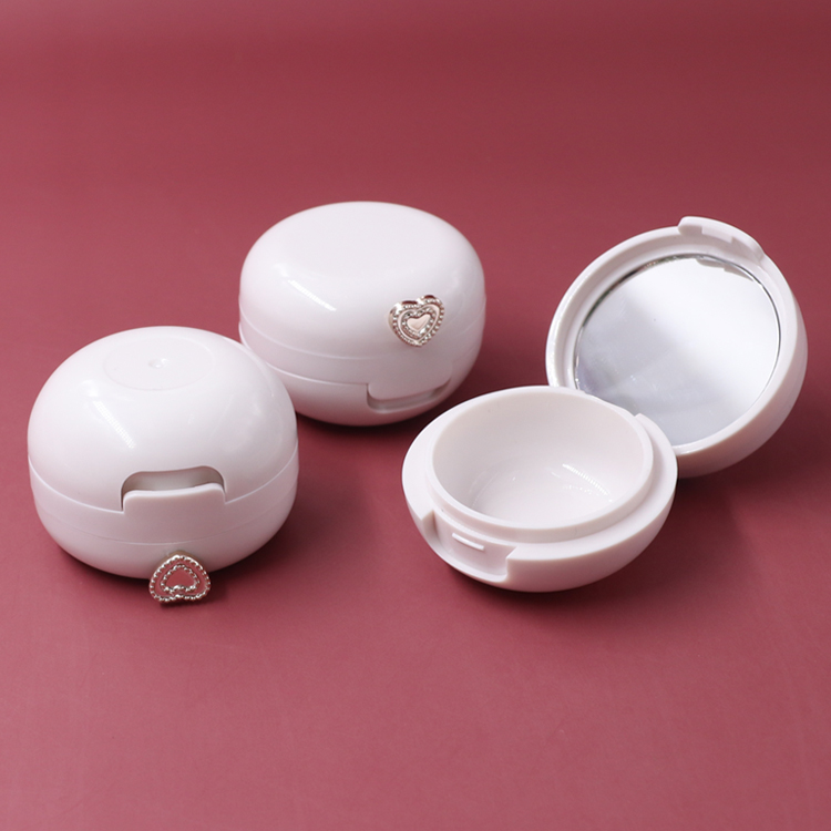 Hot sales new model 20g portable cream packaging with mirror Empty Plastic lip gloss face cream container jar