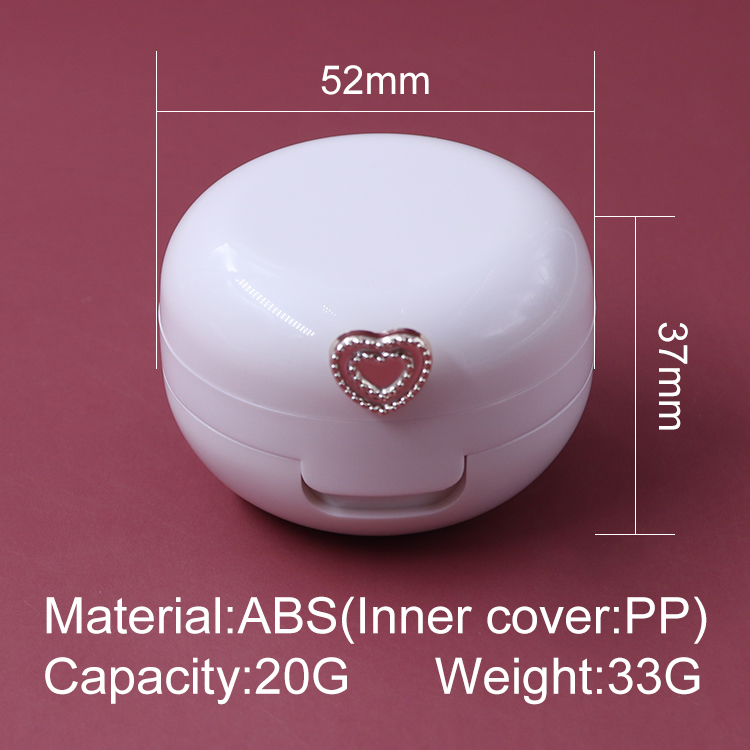 Hot sales new model 20g portable cream packaging with mirror Empty Plastic lip gloss face cream container jar