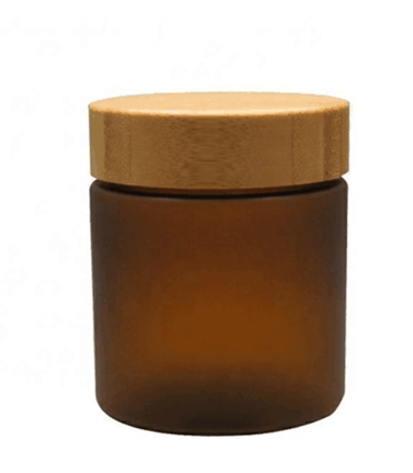 Hot sales new natural 150g 250g PET frosted plastic cosmetic cream jar with bamboo lid