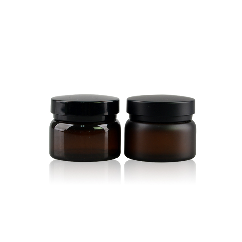 Hot seller amber plastic jars for skincare cream packaging