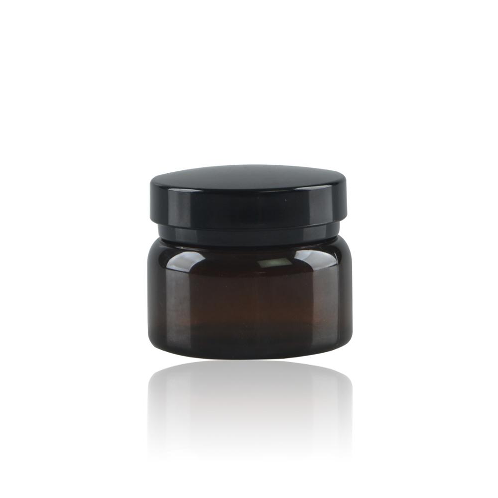 Hot seller amber plastic jars for skincare cream packaging