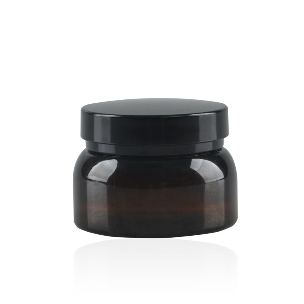 Hot seller amber plastic jars for skincare cream packaging