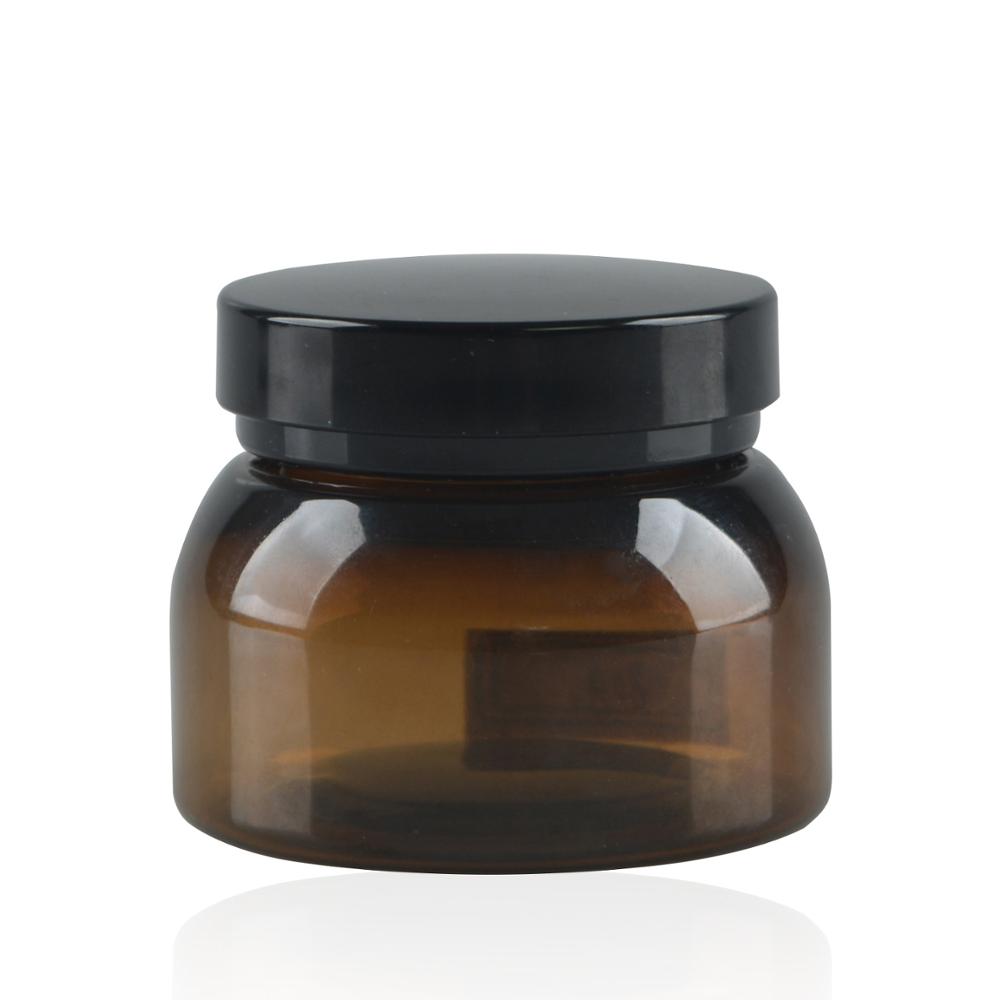 Hot seller amber plastic jars for skincare cream packaging