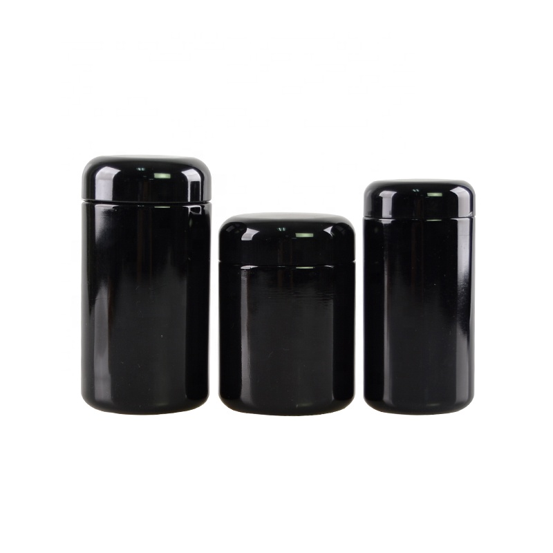 Hot seller dark violet cosmetic glass cream jar violet glass jar