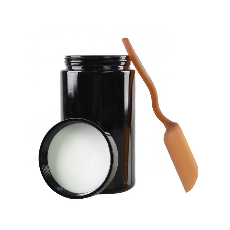 Hot seller dark violet cosmetic glass cream jar violet glass jar