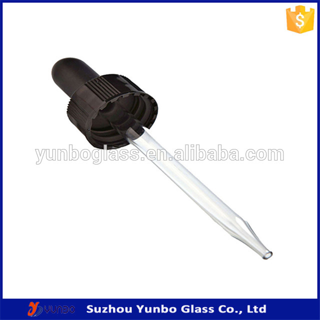 Hot-selling 1 oz 30ml amber boston round glass bottle with Black Glass Dropper