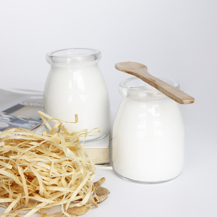 Hot selling 100ml 200ml Mini Pudding Glass Bottles Jars