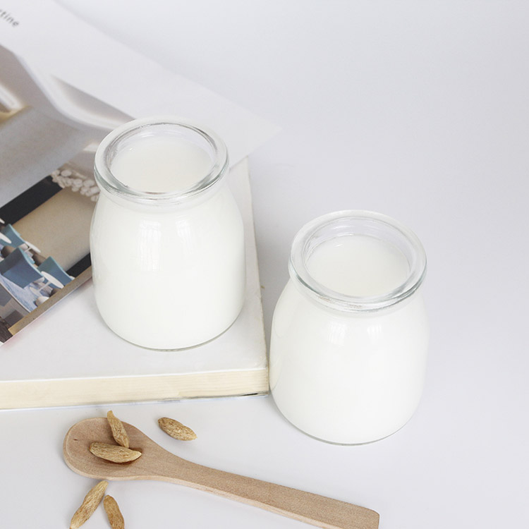 Hot selling 100ml 200ml Mini Pudding Glass Bottles Jars