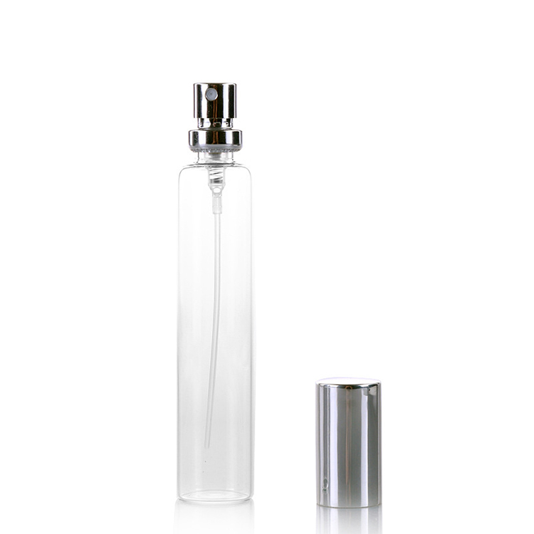 Hot selling 10ml 12ml 15ml classic travel cylindrical crimp neck perfume bottles china with sprayer pump