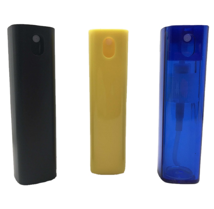 Hot selling 10ml 15ml plastic credit card perfume bottle empty refillable perfume spray bottle 20ml