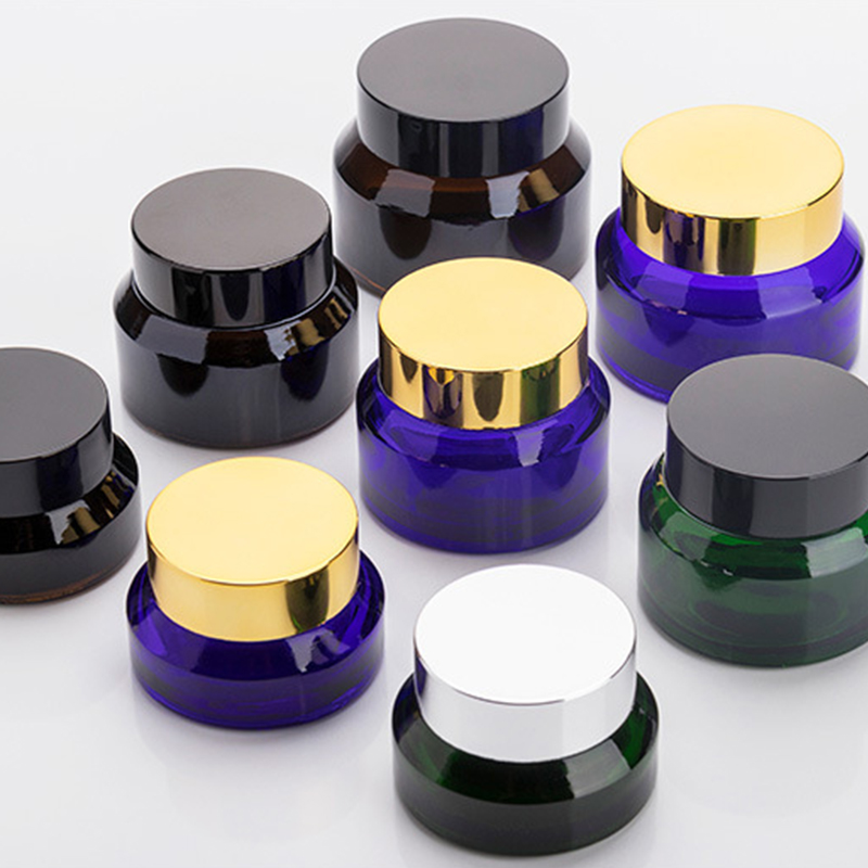 Hot selling 15g luxury custom design colorful cap empty acrylic cosmetic cream jar for skin care