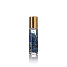 Hot selling 2020 gemstone and crystal essential oil rollber bottles with shinny gold lid