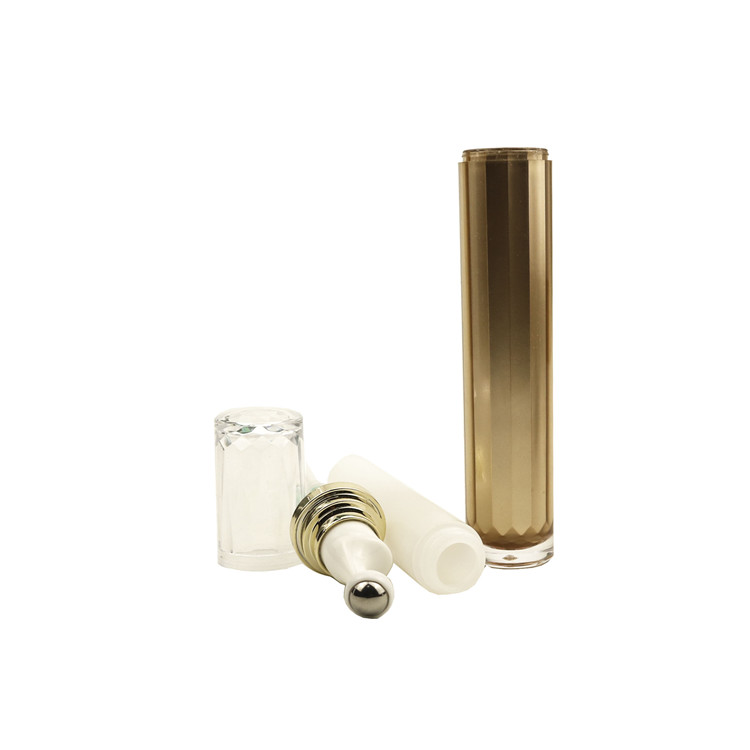 Hot selling 20g Acrylic eye serum unique roller bottle 20ml essential oil bottles with stainless steel roller ball