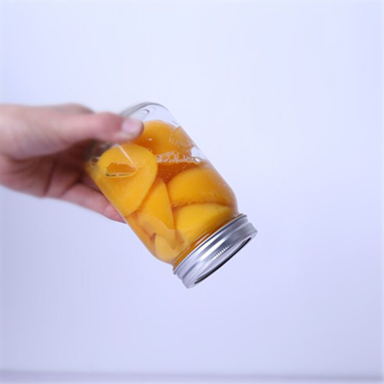 Hot selling 250ml 500ml fermenting frutta del prato glass mason jar for jam with metal lid