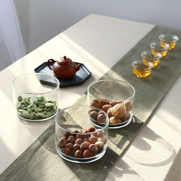 Hot selling 2oz 4oz 8oz Transparent Food Storage Container Clear Face Cream Cosmetic Coffee Beans Glass Jar With Wooden Lid