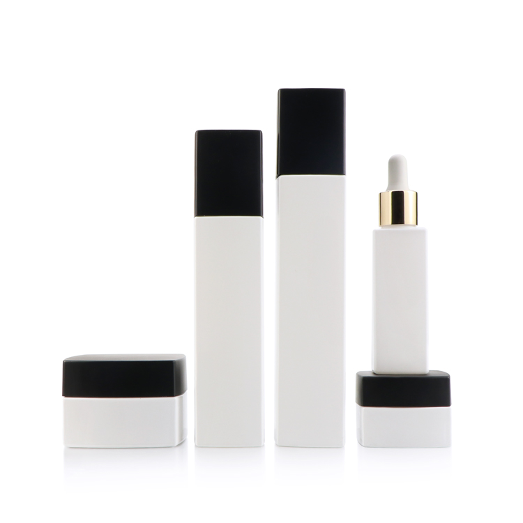 Hot selling 40ml 100ml 120ml 30g 50g glass bottle cosmetic skin care set packaging jar bottle container