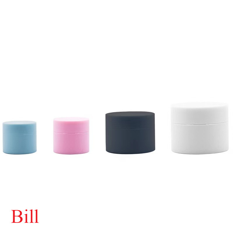 Hot selling 50ml white black plastic cosmetic jar PP body cream jar 5g 15g 20g 30g 50g