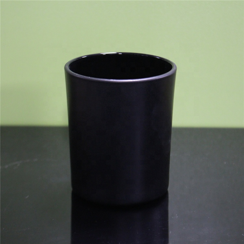 Hot selling 5oz 8oz frosted glass candle holder high quality matte custom glass candle jar