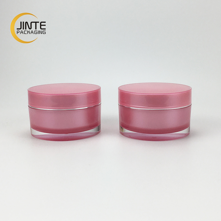 Hot selling Cream Jar 100g New Pink Color Round Skin Care Face Cosmetic Empty Cream Jar