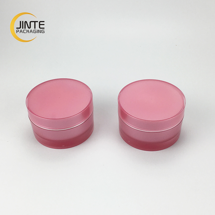 Hot selling Cream Jar 100g New Pink Color Round Skin Care Face Cosmetic Empty Cream Jar