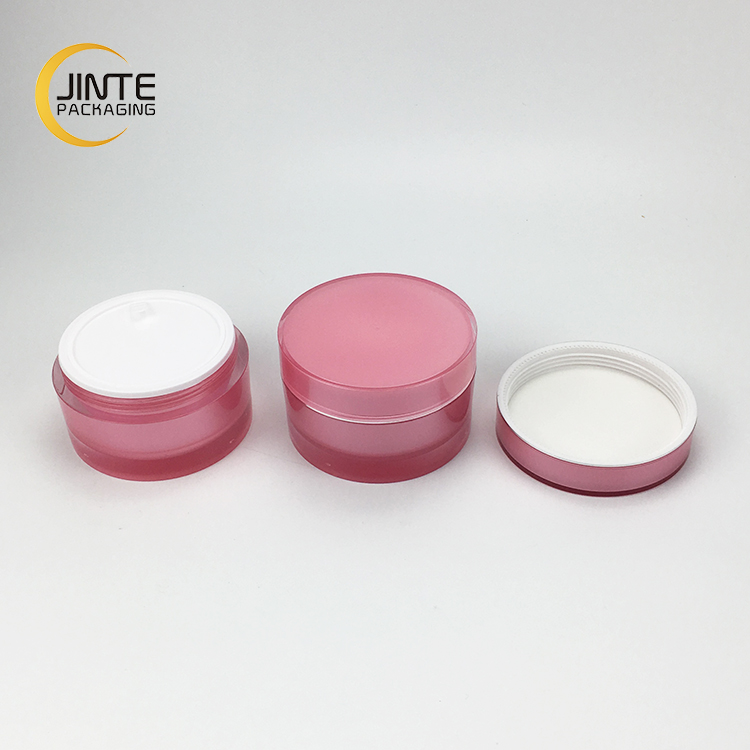 Hot selling Cream Jar 100g New Pink Color Round Skin Care Face Cosmetic Empty Cream Jar