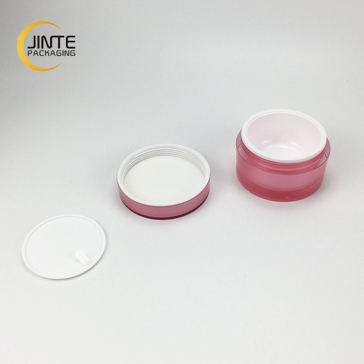 Hot selling Cream Jar 100g New Pink Color Round Skin Care Face Cosmetic Empty Cream Jar