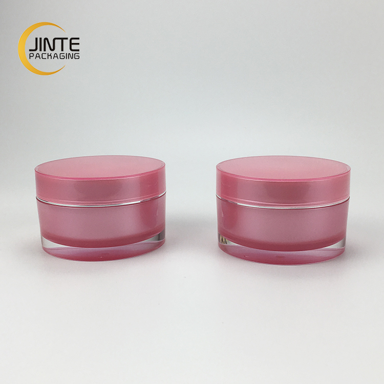 Hot selling Cream Jar 100g New Pink Color Round Skin Care Face Cosmetic Empty Cream Jar
