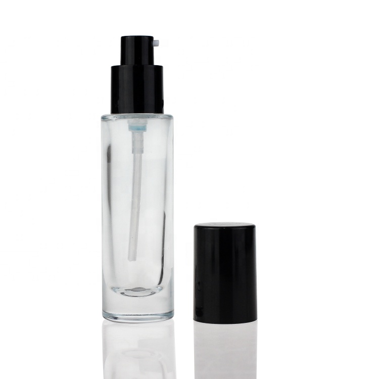 Hot selling Round cosmetic Lotion Bottle Glass Foundation Bottle