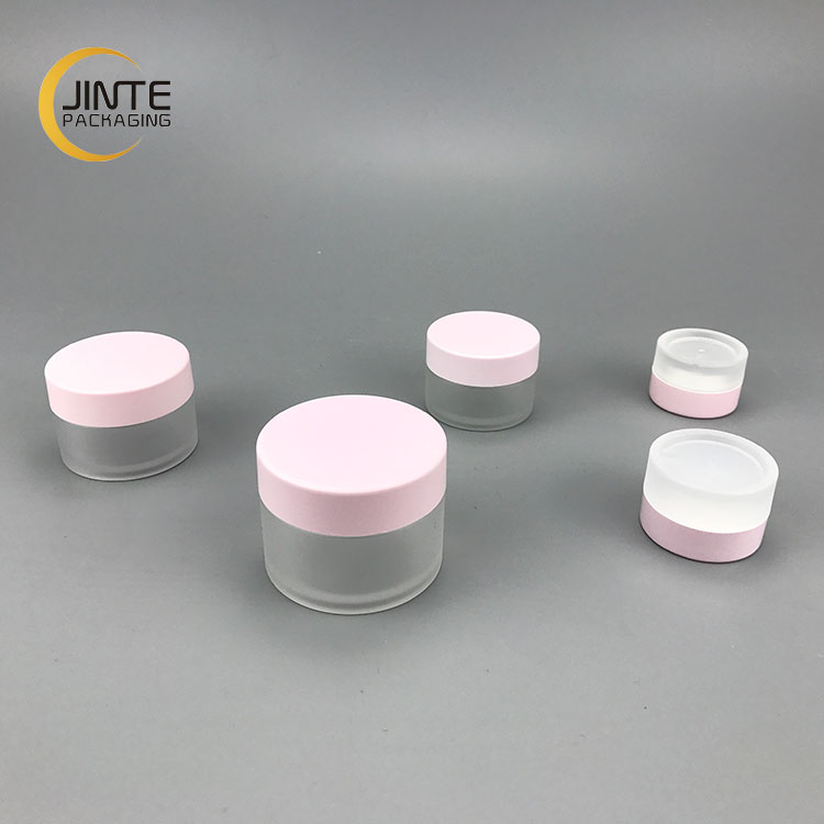 Hot selling Round shape Packaging Container 5g 10g 20g 30g 50g Mini Size Face Cream Plastic PETG Frosted jars