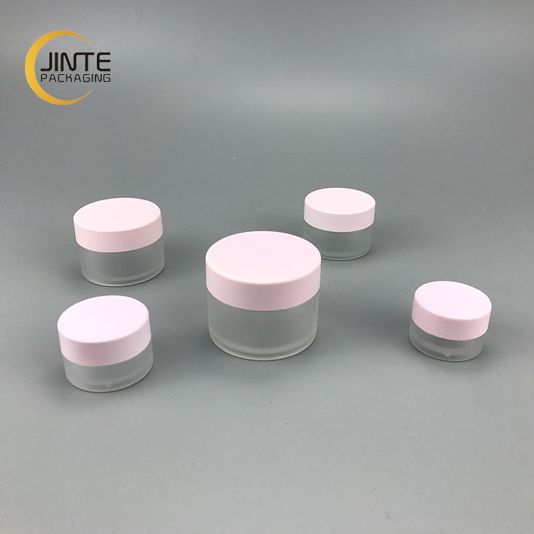 Hot selling Round shape Packaging Container 5g 10g 20g 30g 50g Mini Size Face Cream Plastic PETG Frosted jars