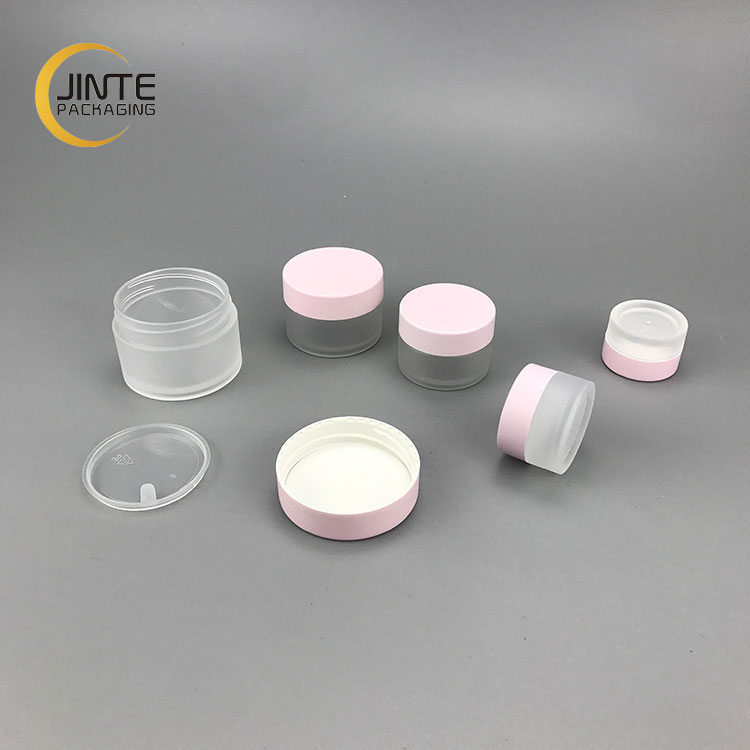 Hot selling Round shape Packaging Container 5g 10g 20g 30g 50g Mini Size Face Cream Plastic PETG Frosted jars