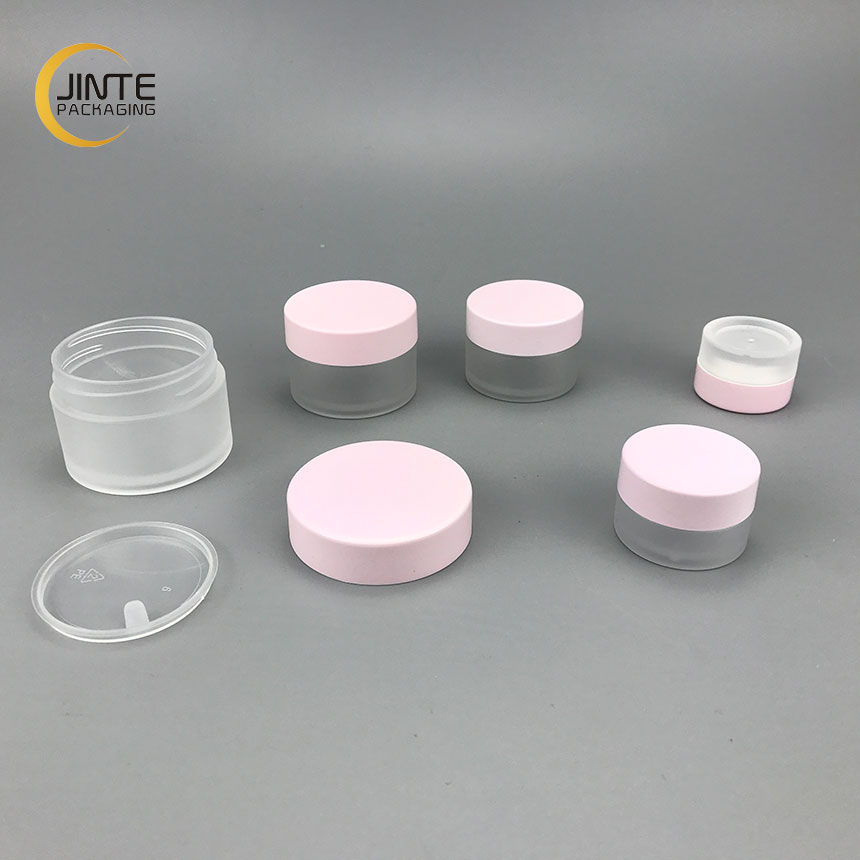 Hot selling Round shape Packaging Container 5g 10g 20g 30g 50g Mini Size Face Cream Plastic PETG Frosted jars