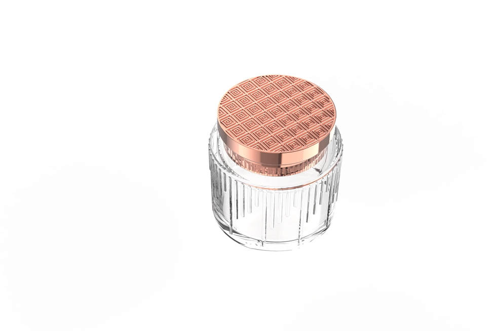 Hot selling bottle and set luxury lip balm glass storage jar for arabic style