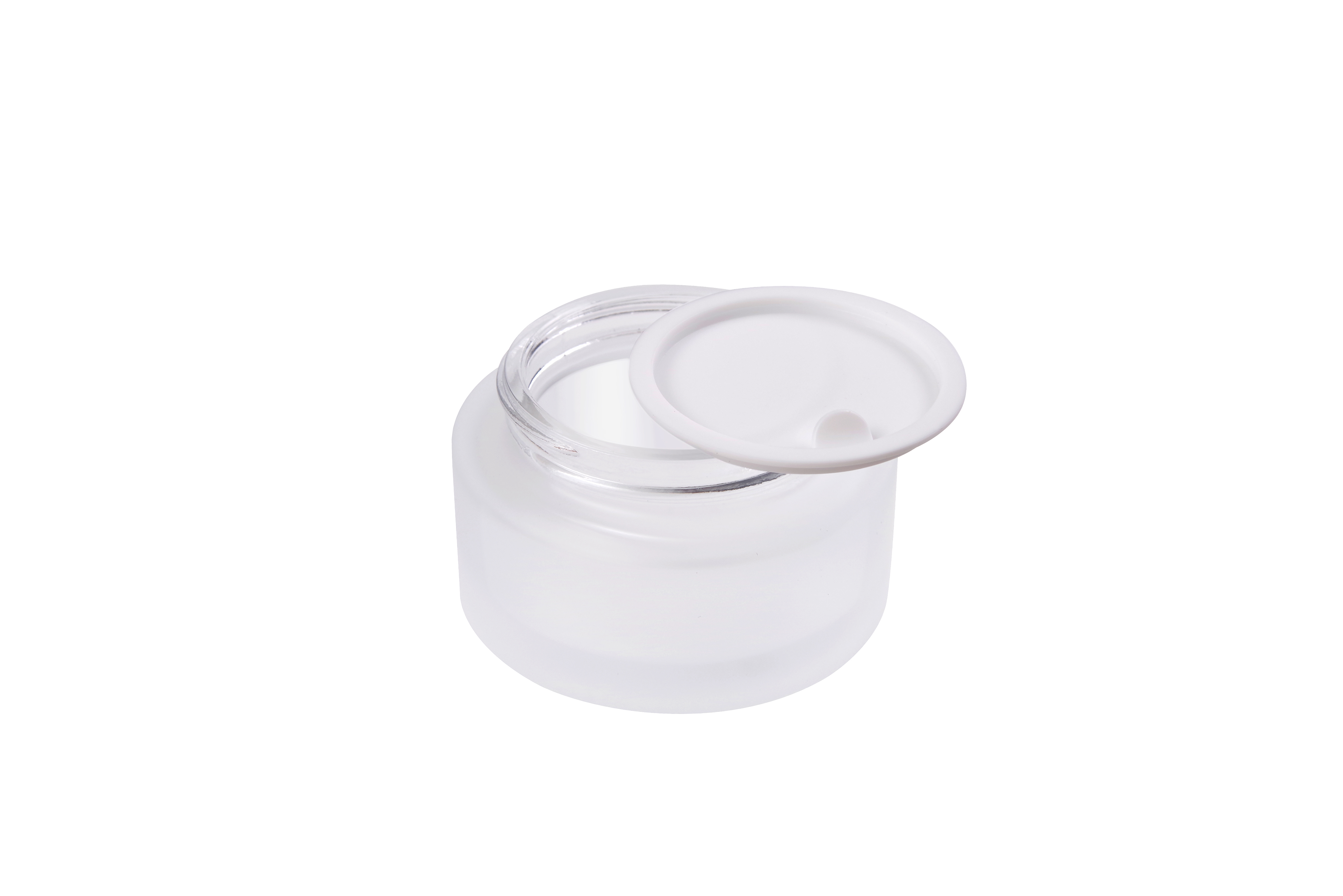 Hot selling cosmetic container glass jar 50g skin care cream packing