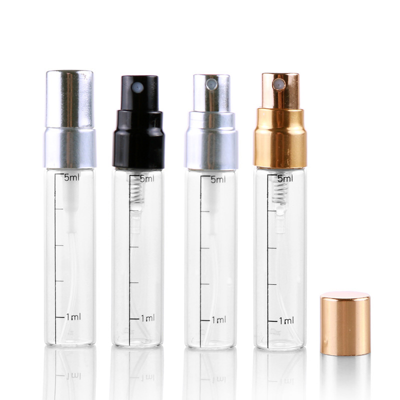 Hot selling crystal glass material 2ml 3ml 5ml refillable perfume bottle empty pocket spray bottle